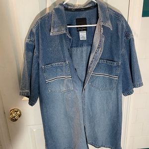 Sean John Vintage Denim Shirt 100% Cotton